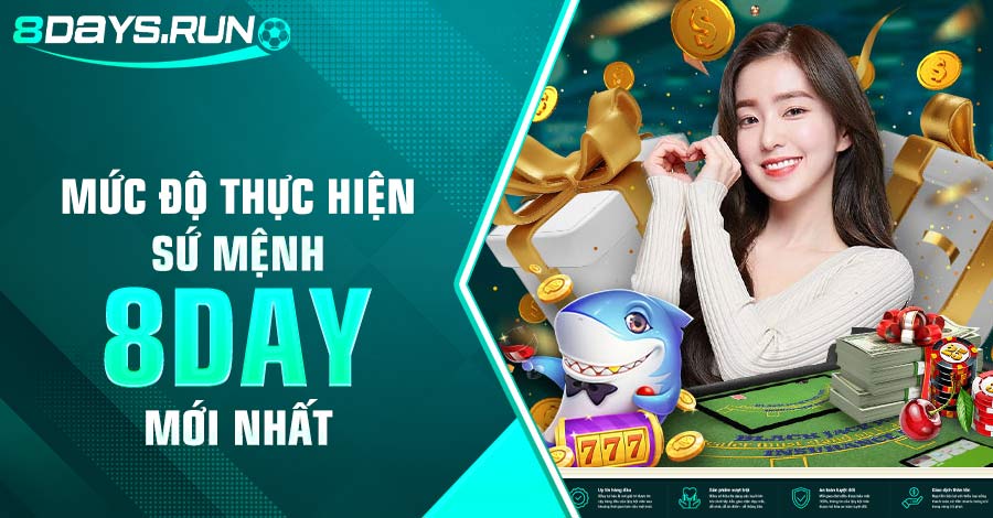 Mức độ thực hiện sứ mệnh 8DAY mới nhất