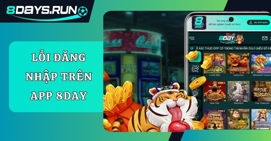 Lỗi khi đăng nhập 8DAY qua ứng dụng